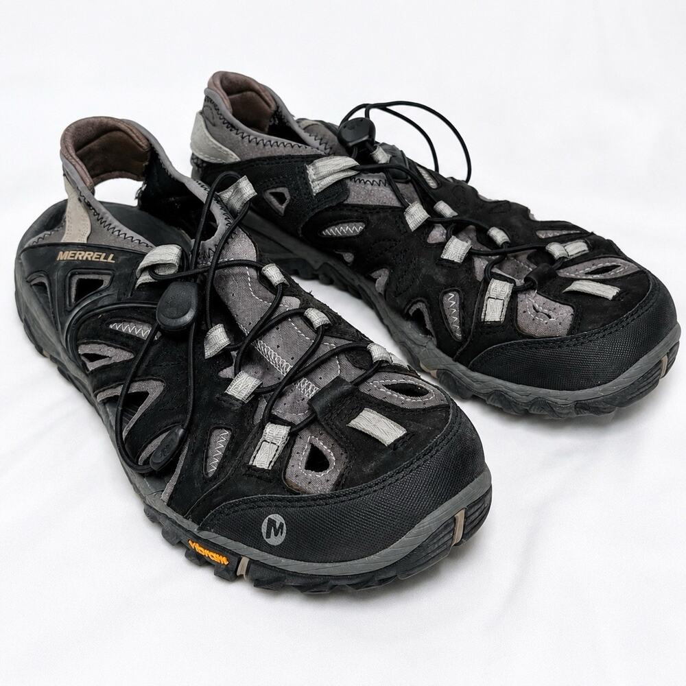 Merrell Sandals Men's Size 11 Black Gray All Out Blaze Sieve Hiking Water Shoes